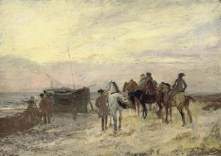 Andrew Carrick Gow, R.A., R.I. - The flight of James II