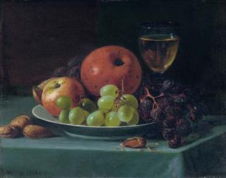 Andrew John Henry Way - Still Life with Grapes, Walnuts and Apples