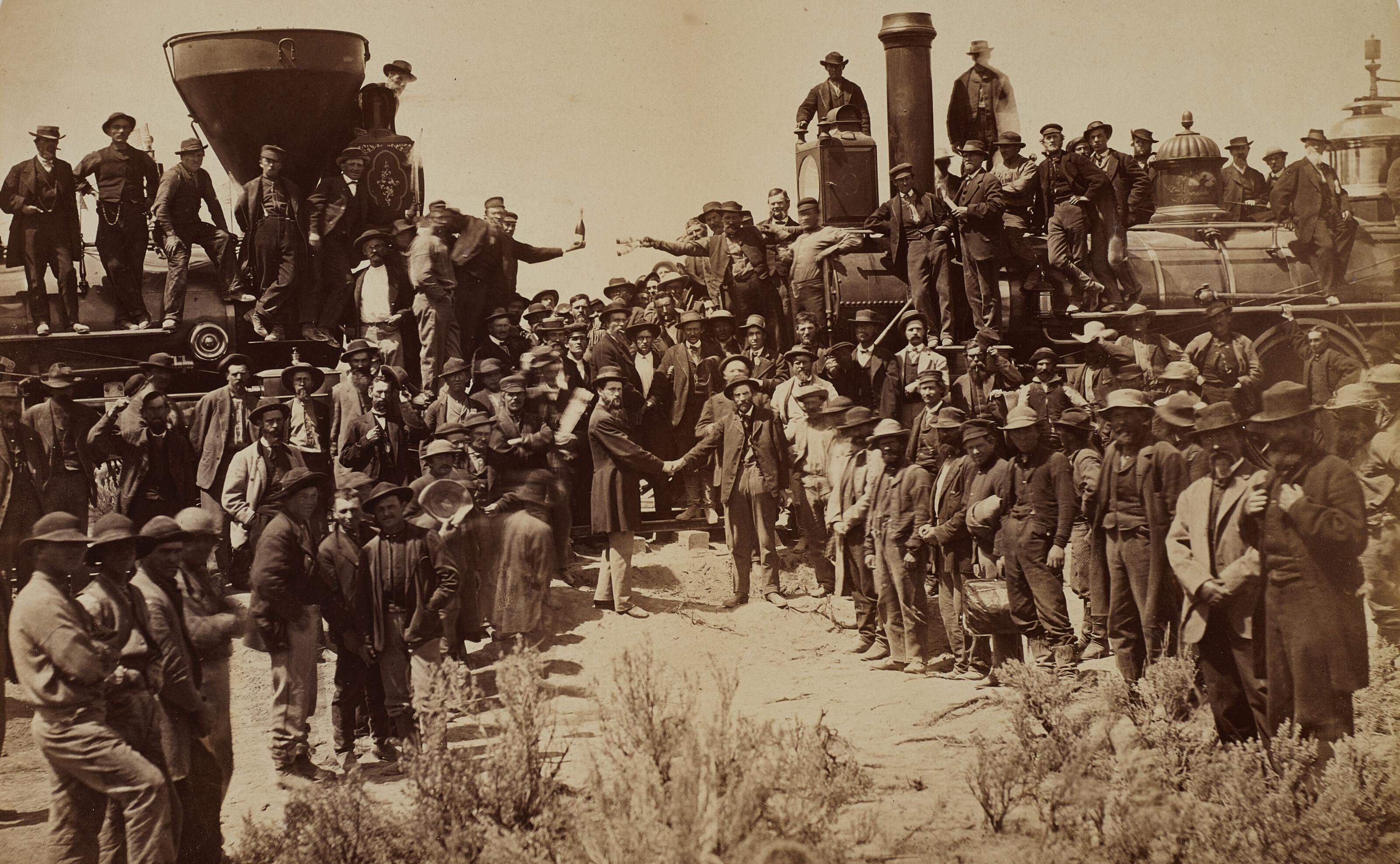 Andrew Joseph Russell - Golden Spike Ceremony, Promontory Point, Utah May 10,1869