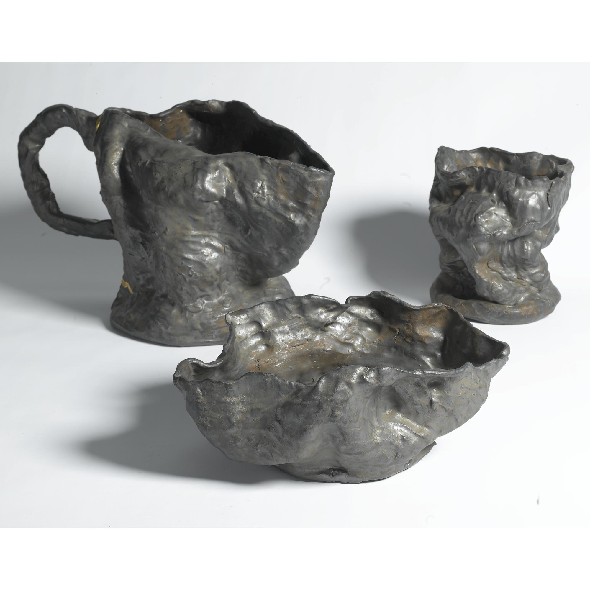 Andrew Lord - Untitled: Vase, Pitcher, Bowl: Three Works