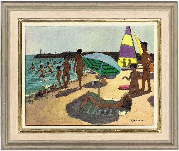 Andrew Macara, N.E.A.C., R.B.A. - Sunshade, Cap d\'Adge, France