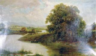 Andrew Melrose - A winding river landscape