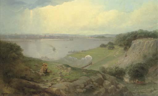 Andrew Melrose - View From New Jersey Looking Towards Downtown New York