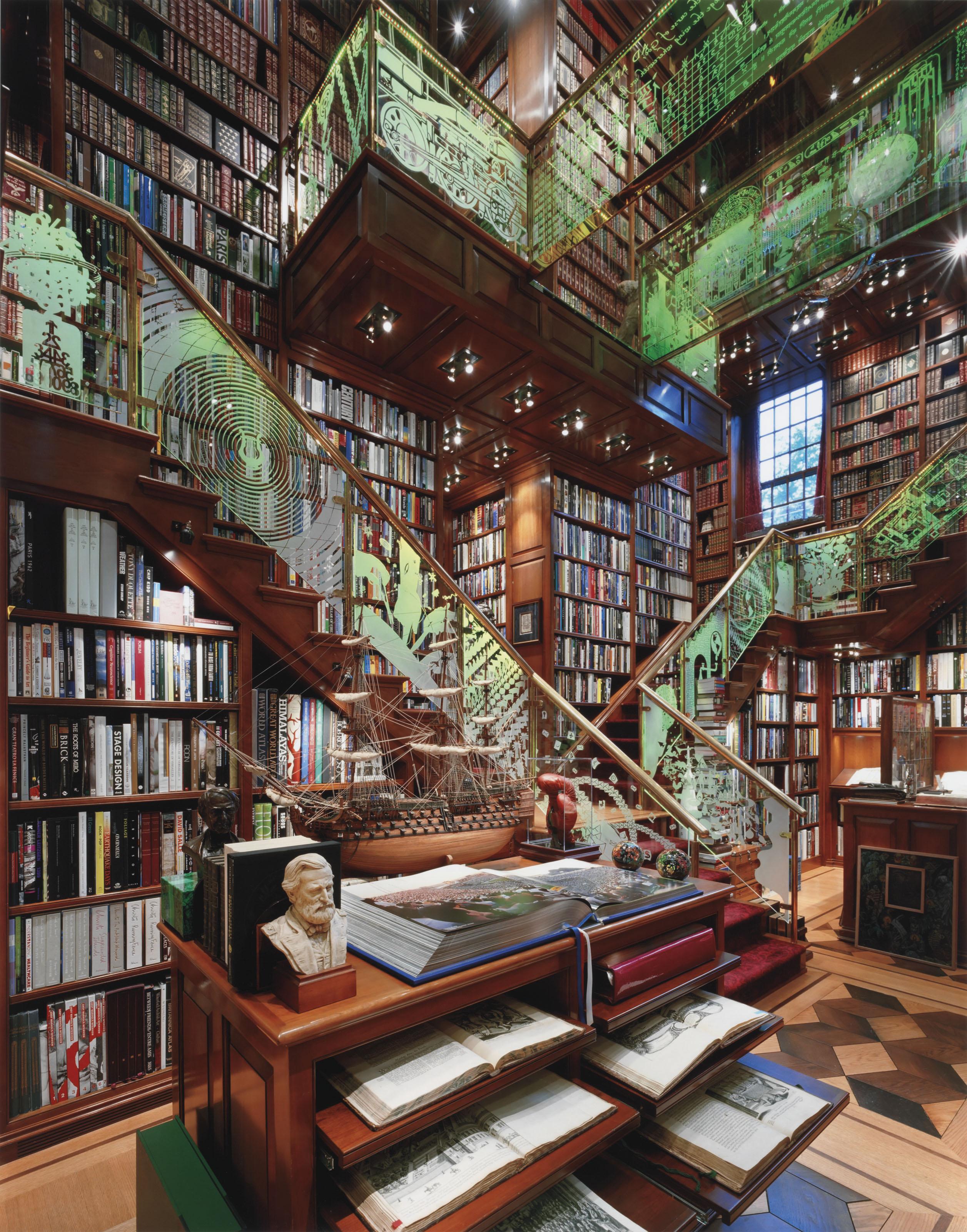 Andrew Moore - Staircase, The Jay Walker Library of the History of Human Imagination, 2007