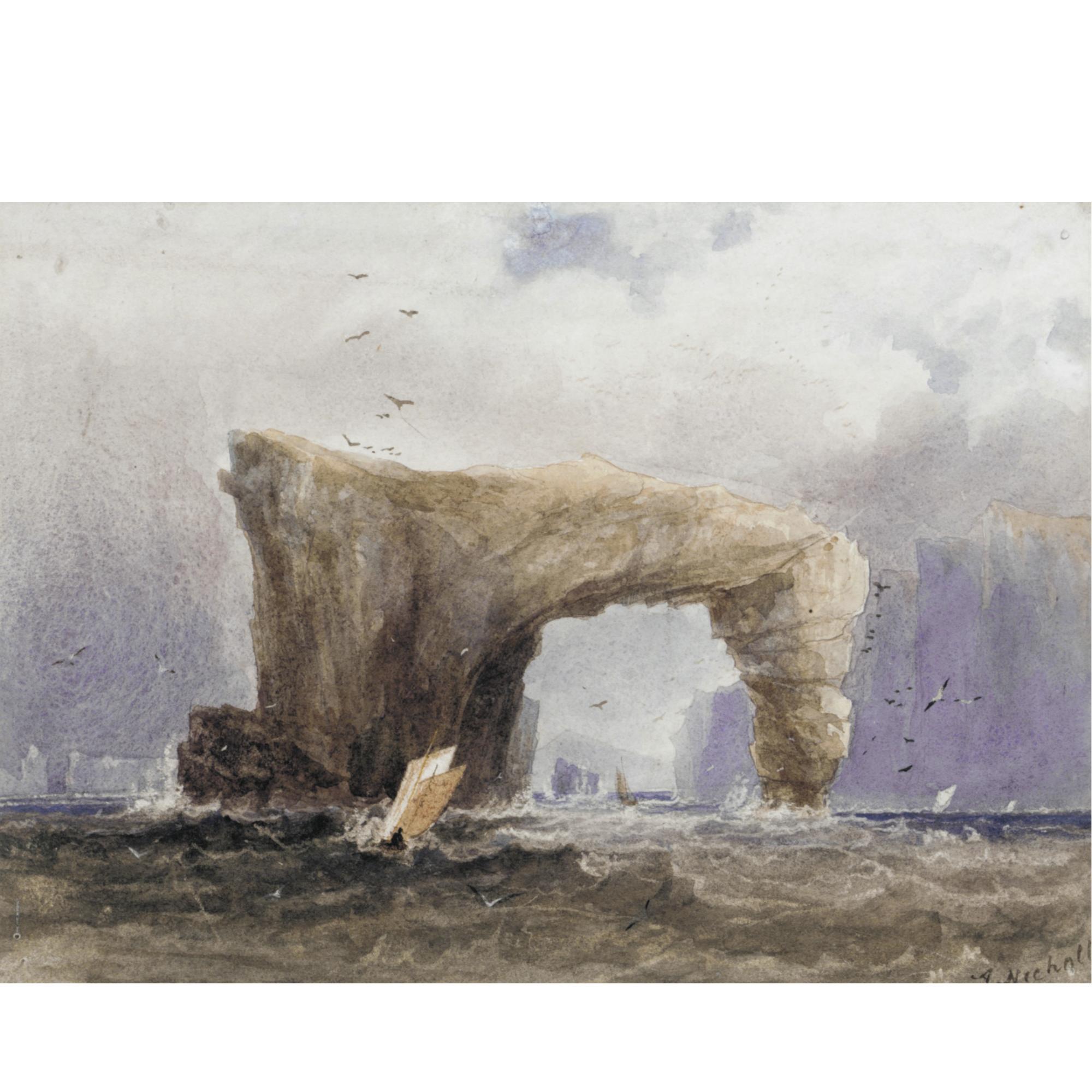 Andrew Nicholl R.H.A. - Arched Rock, Fannet, County Donegal