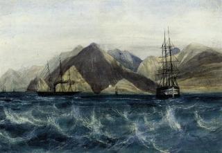 Andrew Nicholl, R.H.A. - Shipping off Aden