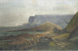 Andrew Nicholl, R.H.A. - The Giant\'s Causeway, Co. Antrim