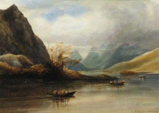 Andrew Nicholl, R.H.A. - The Twelve Pins of Connemara