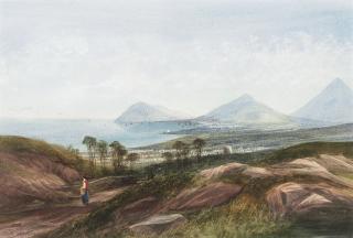 Andrew Nicholl, R.H.A. - View across Vico Bay towards Bray Head, Co. Dublin, Ireland