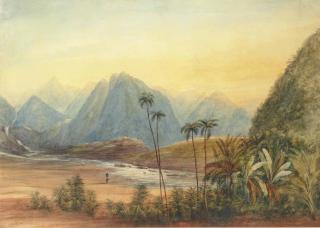 Andrew Nicholl - A River Landscape, Ceylon