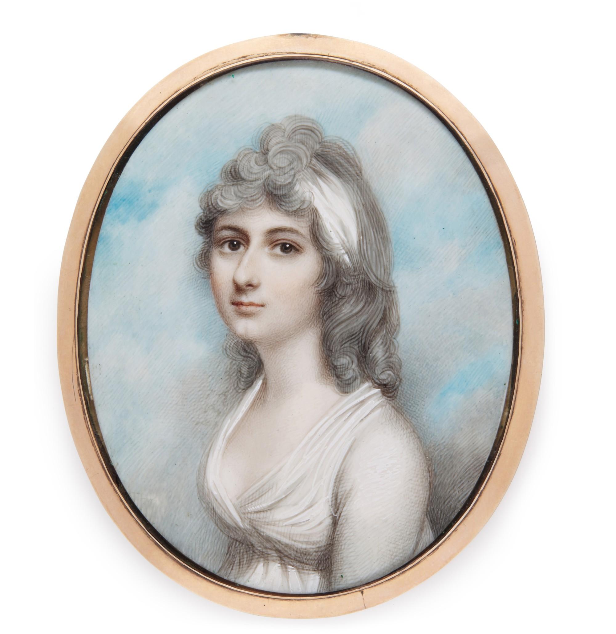 Andrew Plimer - Portrait Of A Lady Of The Keighley Family, Circa 1795