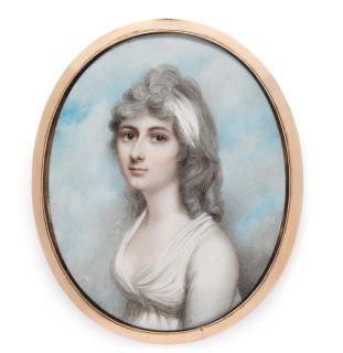 Andrew Plimer - Portrait Of A Lady Of The Keighley Family, Circa 1795