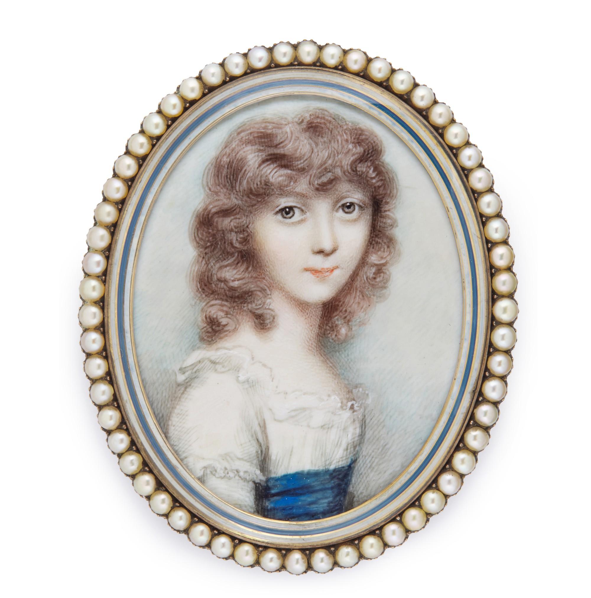 Andrew Plimer - Portrait Of A Young Girl, Circa 1795