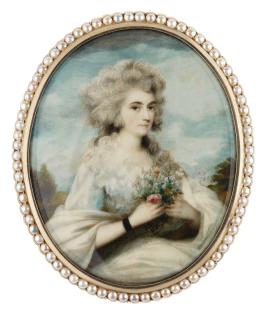 Andrew Plimer - Portrait Of Georgiana, Duchess Of Devonshire (1757-1806)