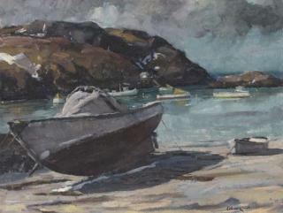 Andrew Winter - Sailboat on the Beach