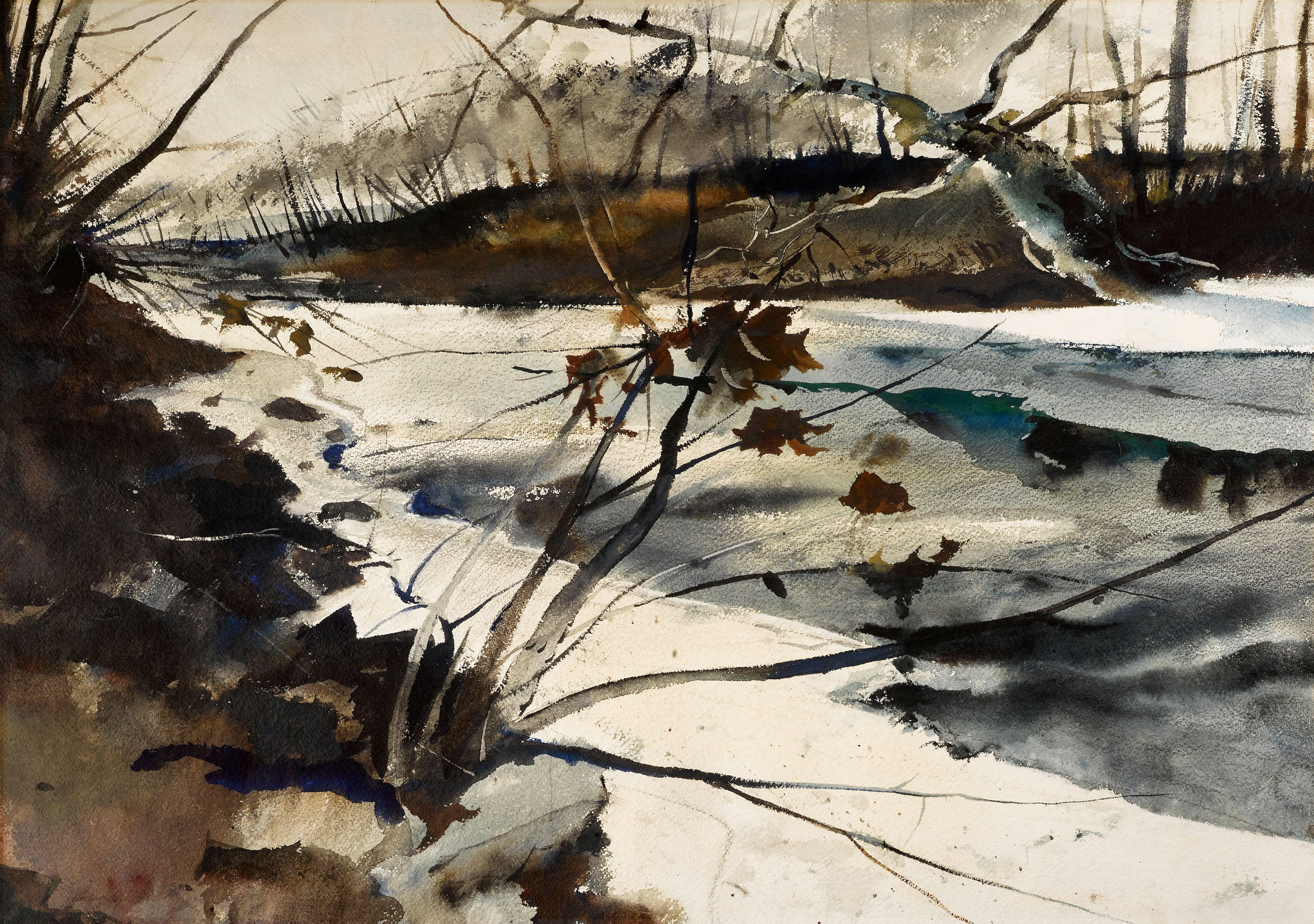 Andrew Wyeth - Brandywine in Winter
