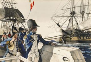 Andrew Wyeth - Lord Nelson Overseeing the Battle of the Nile