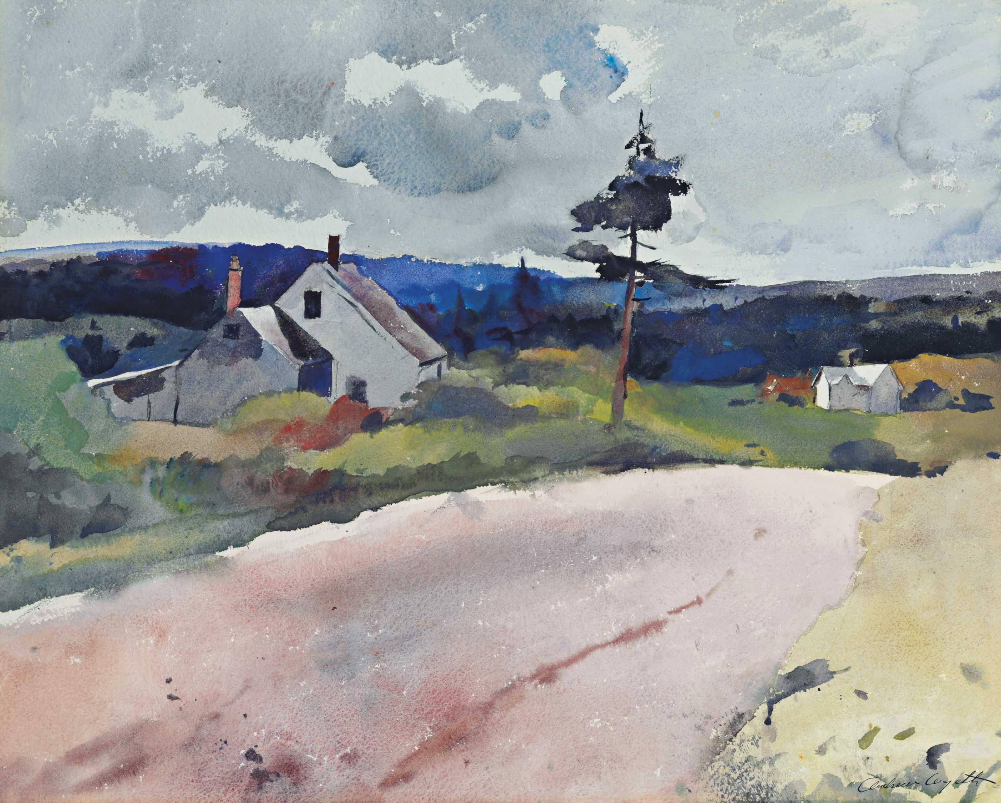 Andrew Wyeth - On the Glenmere Road