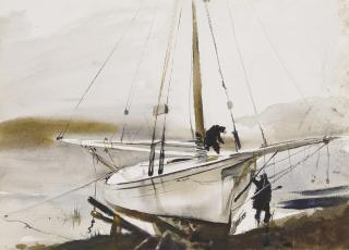 Andrew Wyeth - Painting The Sloop
