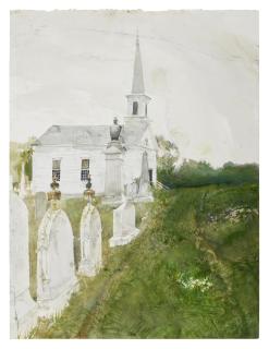 Andrew Wyeth - Ridge Church (Study for Shellback)