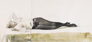 Andrew Wyeth - Study for \'Beauty Rest\'