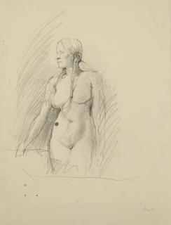 Andrew Wyeth - Study For On Her Knees