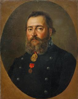 Andrey Osipovich Karelin - Portrait of Provost unframed