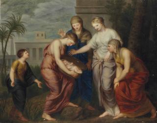 Andries Cornelis Lens - Moïse Sauvé Des Eaux