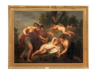 Andries Cornelis Lens - The Disarming of Cupid