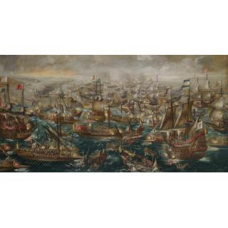 Andries van Eertvelt - The Battle Of Lepanto Of 1571