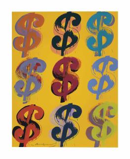Andy Warhol - $ (9) : one plate