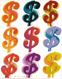Andy Warhol - $ (9) (see F. & S. 285-6)