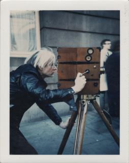 Andy Warhol - Andy Warhol with Vintage Camera