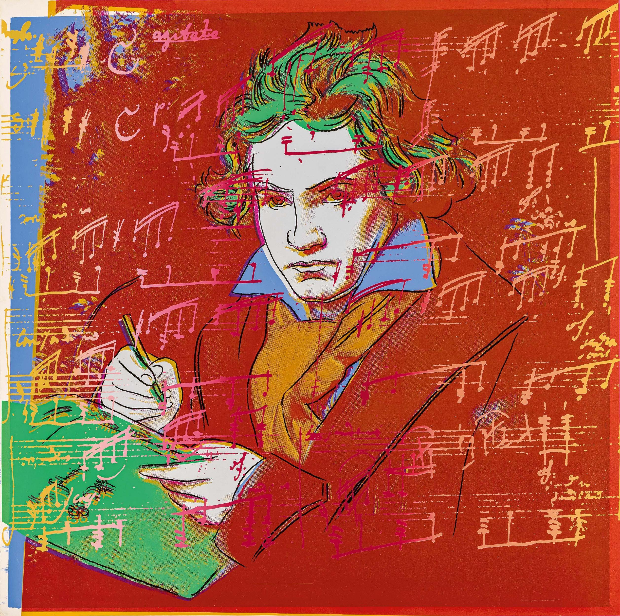 Beethoven. by Andy Warhol Art.Salon