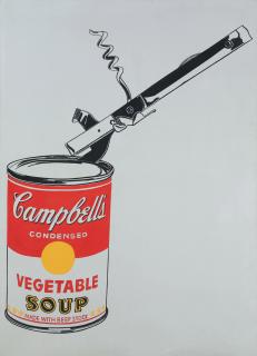 Andy Warhol - Big Campbell\'s Soup Can with Can Opener (Vegetable)