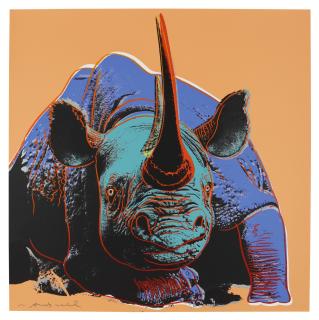 Andy Warhol - Black Rhinoceros (Feldman & Schellmann Ii.301)