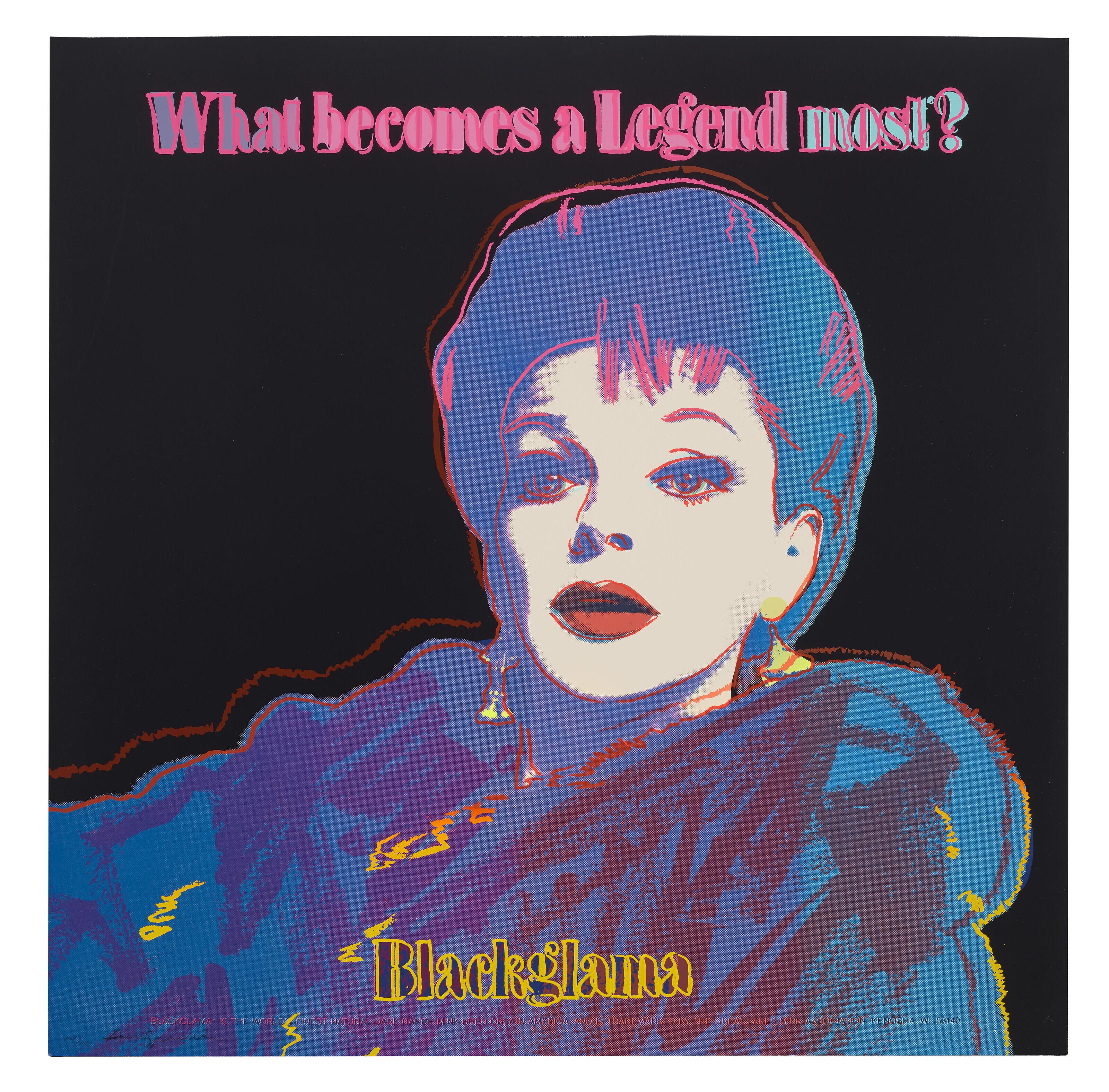 Andy Warhol - Blackglama (Judy Garland), from Ads