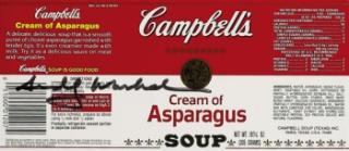 Andy Warhol - Campbell\'s Soup Can Label: Cream of Asparagus