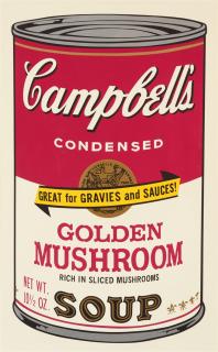 Andy Warhol - Campbell\'s Soup II (Golden Mushroom)
