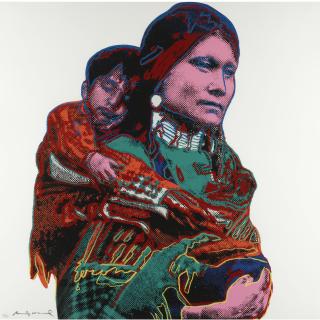 Andy Warhol - Cowboys And Indians: Mother & Child  (F. & S. Ii.383)