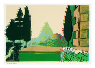 Andy Warhol - Details Of Renaissance Paintings (Leonardo Da Vinci, The Annunciation, 1472) (Feldman & Schellmann Ii.322)