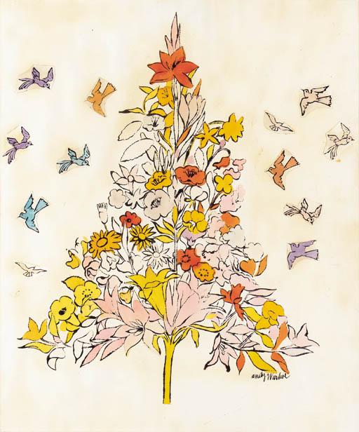 Andy Warhol - Floral Bouquet and Birds