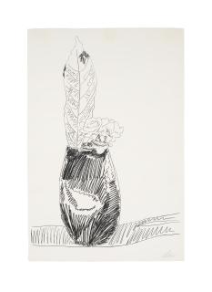 Andy Warhol - Flowers (Black and White): one print
