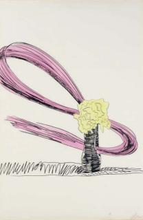 Andy Warhol - Flowers (Hand-colored): One Plate (F. & S. 117)