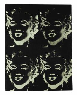 Andy Warhol - Four Marilyns (Reversal Series Black/Green)