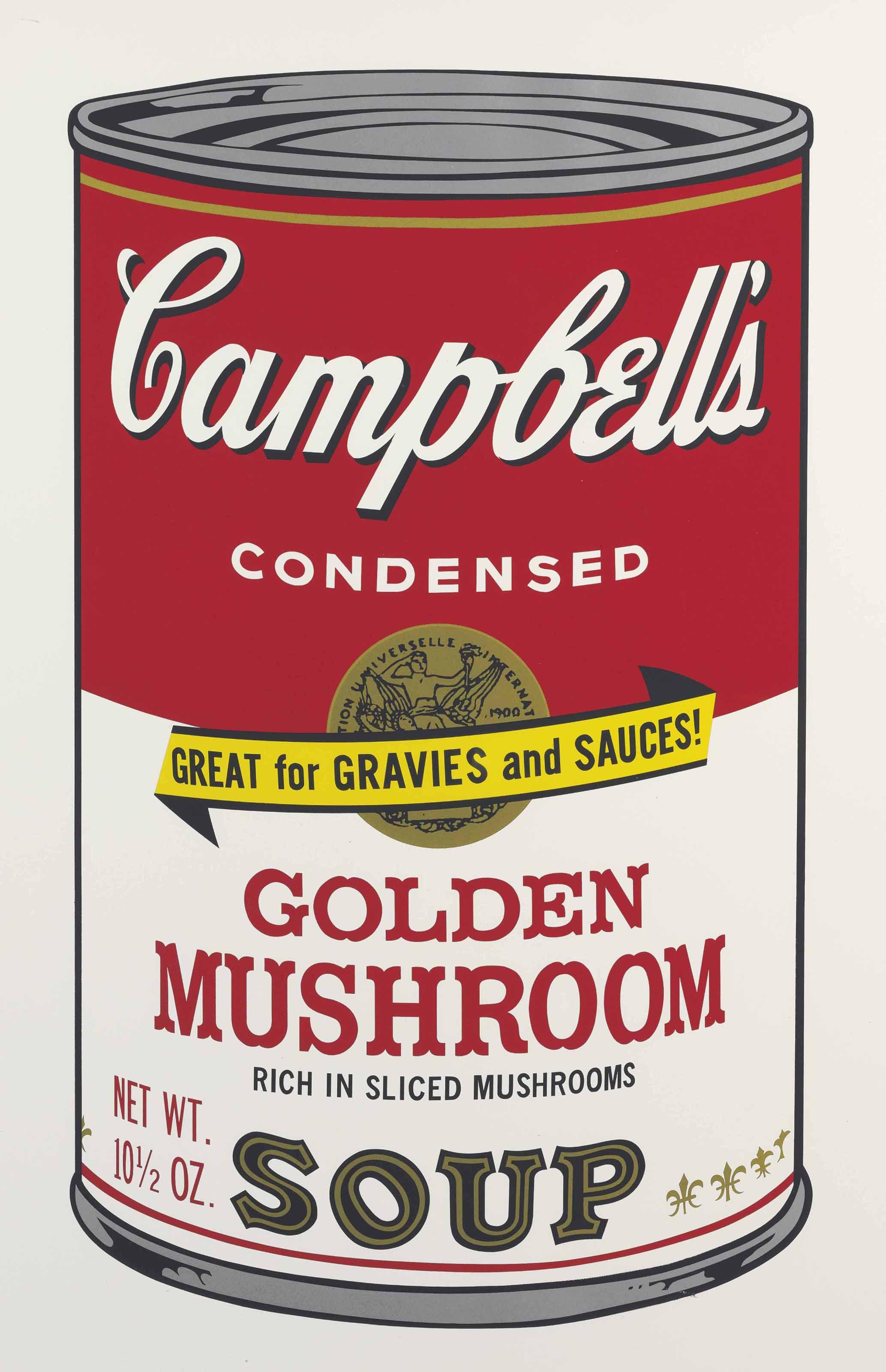 Golden Mushroom, from Campbell's Soup II by Andy Warhol Art.Salon