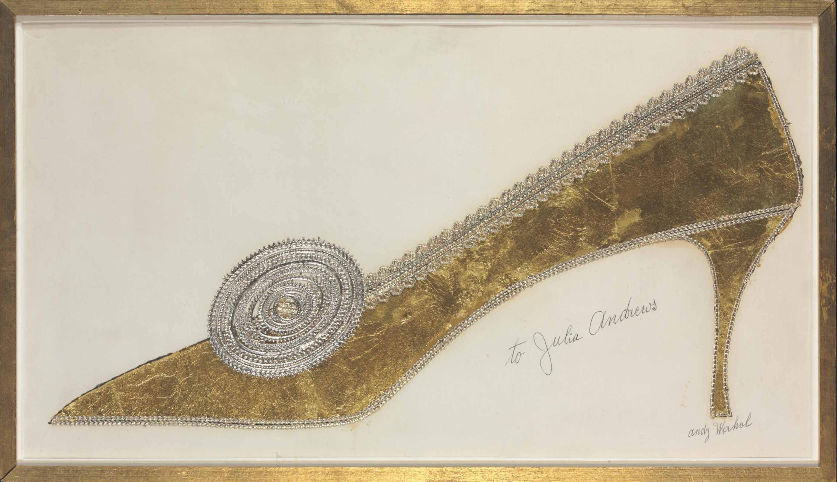 Andy Warhol - Golden Shoe (Julie Andrews Shoe)