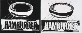 Andy Warhol - Hamburgers (positive and negative)