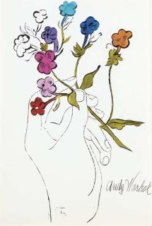 Andy Warhol - Hand holding flowers