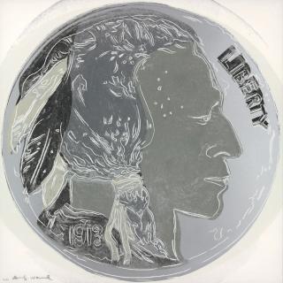 Andy Warhol - Indian Head Nickel, from Cowboys and Indians (F. & S. II.385)